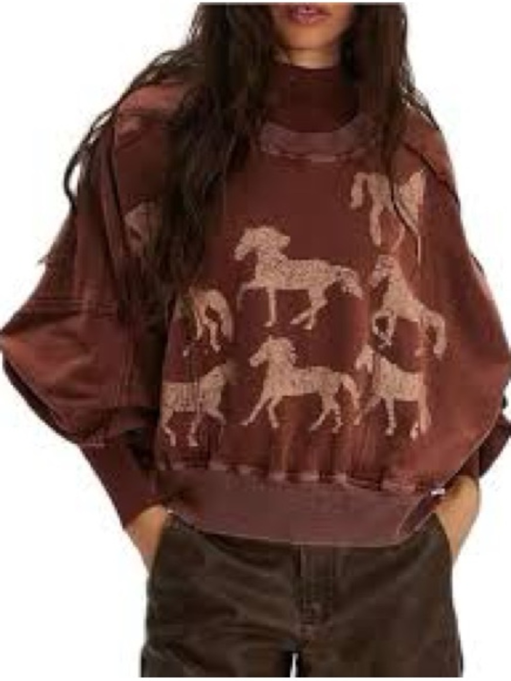 We the free camden horse sweatshirt